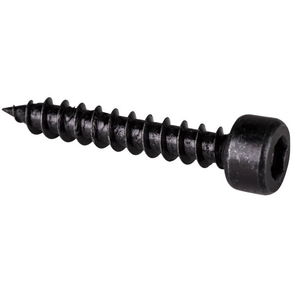Main product image for M5 x 30mm Cap Head Wood Screws Black 100 Pcs. 081-312
